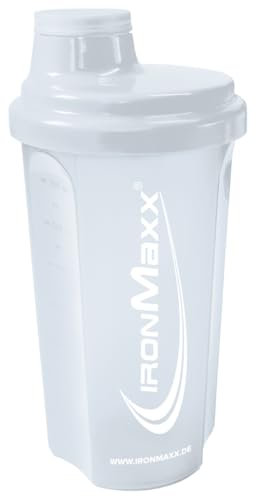 IronMaxx Shaker à protéines - Gris Clair 700 ml | Shaker à protéines avec bouchon rotatif, passoire, mesure | Anti-fuite, lavable, sans BPA & DEHP