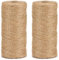La cordeline Ficelle Jute Naturel Ø1.5mm ±100m pour Le Jardinage, Bricolage, activités manuelles BJN100, Naturelle (Lot de 2)