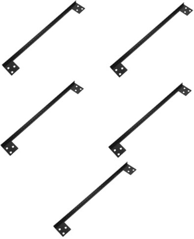 DOITOOL 5pcs Door Latch Guard Outswing Latch Protector Latch Protector for Outswing Doors Outswing Door Protector Deadbolt Latch Protector Door Latch Protector Black Stainless Steel