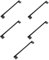 DOITOOL 5pcs Door Latch Guard Outswing Latch Protector Latch Protector for Outswing Doors Outswing Door Protector Deadbolt Latch Protector Door Latch Protector Black Stainless Steel