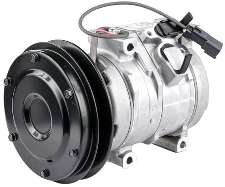 DENSO A/C Kompressor für Klimaanlage Klimakompressor mit ID: 10S15C Kältemittel: R134a ND-8 mit 150mm Riemenscheibe Rillen: 1 Rippenanzahl: 1 DCP99825