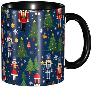 Anceky Tasse à café en forme de souris Casse-Noisette, tasse à thé en céramique, 11 oz, pour femmes et hommes, cadeaux