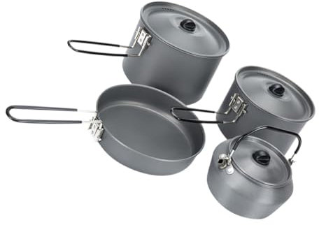 TOYANDONA Utensilios De Cocina para Exteriores Camping Senderismo De Ollas De Cocina Ligera Kit De Portátil