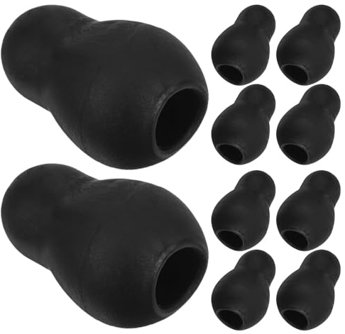 VERDANVERSE 5 Paare Kopfhörer -tipps Ohrhörer -ohrspitzen Ohrstöpsel Aus Silikon Black