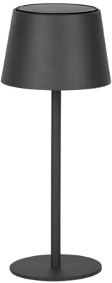 BOLD Umbo Solar Tischleuchte Outdoor Solar Tischlampe für Außen & Garten (dimmbar mit Touch, USB & Solar, 3000K warmweiß, IP44, anthrazit, Solarlampe innen & außen) - anthrazit matt
