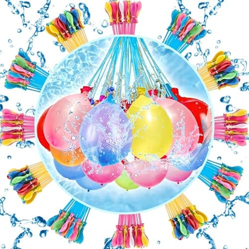 333 PCS Water Balloons for Kids Easy Fill, Rapid-Filling Self-Sealing Water Bombs Summer Fun Water Toys for Outdoor Garden Pool Parties Water Bomb Fight