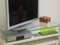 Glas TV-Board, TV-Aufsatz PONTE, TV-Bank, Fernseher-Tisch, Erhöhung, Monitor Ständer, Monitorerhöhung, Bildschirmständer, Podest, Tischständer, Regal, Glasaufsatz, Klarglas BxTxH 90x28x16 cm