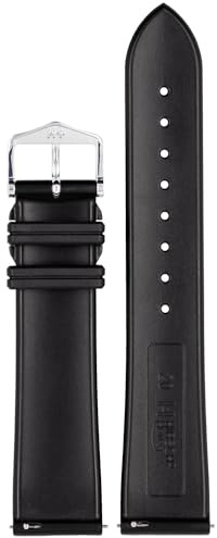 Hirsch Uhren-Armband Hevea L 22 mm Kautschuk Schwarz 40458850-2-22