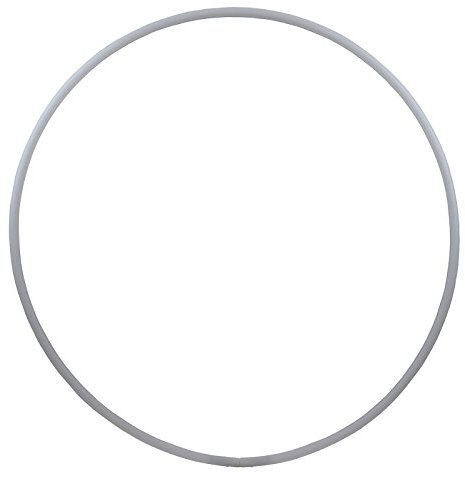 hoopomania Hula Hoop Rohling 16mm [80cm - weiß] Hula Hoop Ring aus HDPE und einfarbig