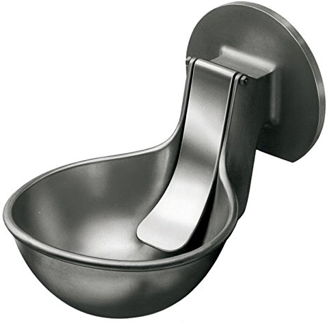 Lister Tränkebecken TW 1 N - Aluminiumguss, Edelstahl, Ziegen, Schafe, Pferde, 190 mm Flansch