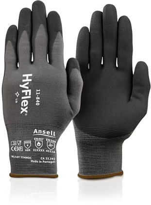 Ansell 11 – 840 Hyflex mit Schaumstoffummantelung Nitrilschaum FORTIX Handschuhe