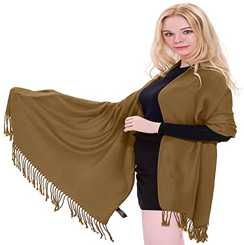 CJ Apparel Helles Olivgrün Einfarbiges Design Stola Schal Umschlagtuch Schultertuch Tuch Neu