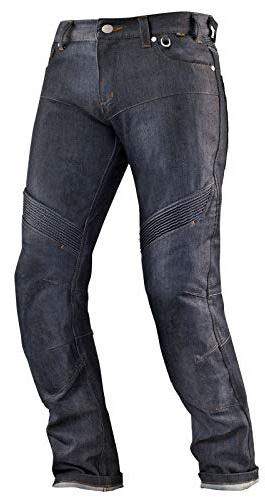 SHIMA GRAVITY Motorrad Jeans Herren mit Protektoren Knieprotektoren Motorradhose Kurzgrößen Hosen Herrenjeans Protektorenhose Textilhose Jeanshose Lang (Männer, Blau, 34/34)