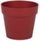 EDA - Pot de Fleur Rond Toscane Ø 15 cm - Volume 1,6 L - Ø 15,3 x H.13,7 cm - Rouge Rubis