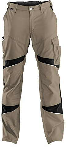 KÜBLER Workwear | KÜBLER ACTIVIQ Arbeitshose HIGH | sandbraun/schwarz | Größe 90