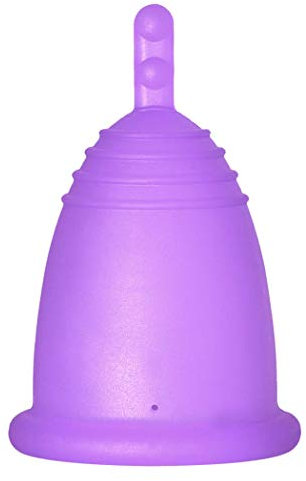 Me Luna tazza mestruale Classic, Manico, Viola, Taglia XL
