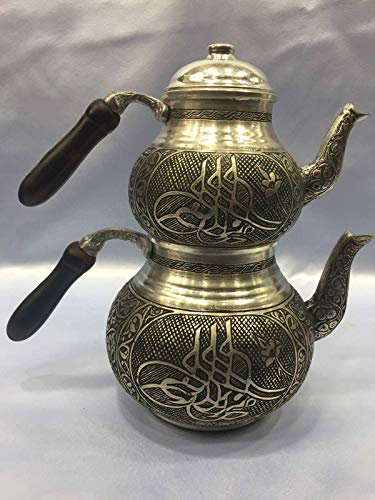 Authentic Handmade Copper Tea Pot-Embroidered Copper Carving Tea Pot-Heavy Model