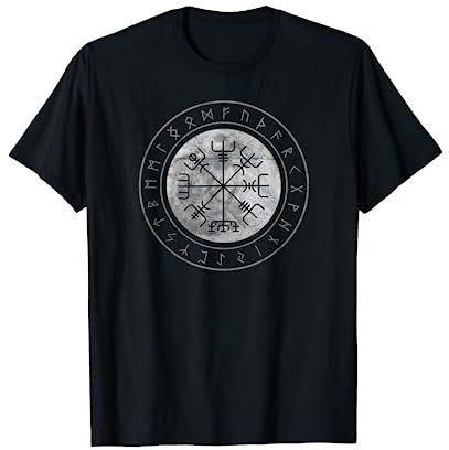 Wikinger Kompass Vegvisir Viking Kelten Germanen Walhalla T-Shirt
