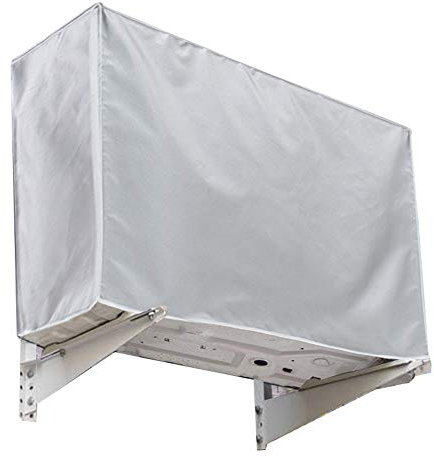 Funda para Aire Acondicionado Cubierta del Acondicionador de Aire Cubierta Exterior de Aire Acondicionado Impermeable Cubierta de Polvo (86 * 32 * 56cm)