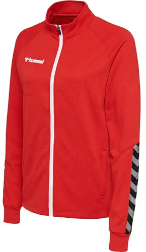 hummel AUTHENTIC Sportjacke Damen - Trainingsjacke & Laufjacke - Dünne Jacke für Sport, Fitness und Alltag - mit Reißverschluss, Taschen und Stehkragen - aus Polyester-Strickstoff