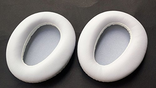 Almohadillas de cuero para auriculares Sony MDR-10R MDR-10RBT MDR-10RNC (blanco)