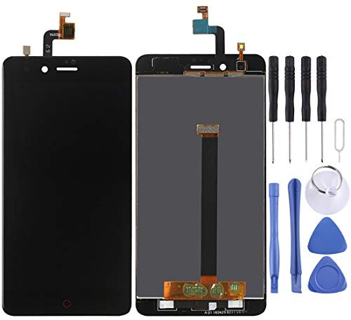 Pièces de Rechange for ZTE Nubia Z11 Mini / NX529J écran LCD et Digitizer Pleine Assemblée (Noir) (Blanc) (Color : Black)