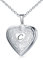 MUERDOU Locket Necklace That Holds Pictures Initial Alphabet Letter Heart Shaped Photo Memory Locket Pendant Necklaces C