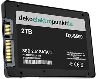 dekoelektropunktde 2 to Disque Dur SSD Convient pour Acer Aspire 1410 7552G 4672 5535 5820 8943 4730ZG 5536G, Remplacement Alternatif