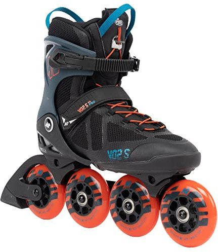 K2 Skates Unisex Inline Skates VO2 S 90, Black - Blue - orange, 30G0245.1.1.110