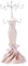 SouiWuzi Jewelry Display Stand Dress Model Necklace Earring Holder Rack Craft Decoration Pink,Earrings for Girls