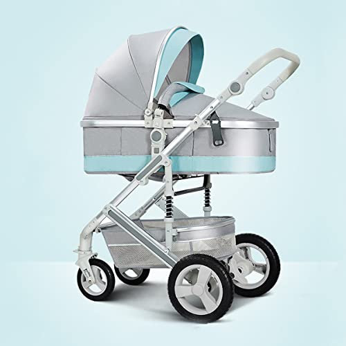 Leichter Neugeborenen-Kinderwagen 2 In 1 Kinderwagen, Faltbarer Kinderwagen Aus Aluminiumlegierung Mit Verstellbarer Rückenlehne, Wendesitz, Zusätzliche Lagerung, Von Der Geburt Bis 3 Jahre