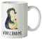 Mr. & Mrs. Panda Personalisierte Tasse Pinguin Blumen - Personalisierte Geschenke, Wunschname, Leben, Namenstasse, Motivation, Blumenkranz,