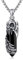Raben Totenkopf Halskette 925 Sterling Silber Wikinger Rabenvogel Schädel Halskette Schwarz Heilkristall Halskette Vintage Gotik Raben Schmuck Geschenke für Herren Damen 20+2 Inch Kette