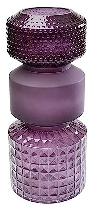 Kare Design Vase Marvelous Duo, Lila, Blumenvase, Dekorationsvase, Gefäß für Blumen, Tischvase, 42cm