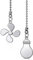JOCXZI 2 Stücke Deckenventilator Zugkette Lüfterkette Verlängerung, 34cm Zugkettenset für Deckenleuchten Lichterketten, Deckenv Entilator Chain VerläNgerung Ornament