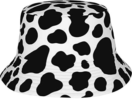 FJAUOQ Cow-Punkt-Hüte, Unisex, verstaubar, Fischerhüte, Outdoor, Sommer, Reisen, Wandern, Strand, Mützen für Männer und Frauen, Siehe Abbildung, One size