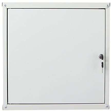 PROREGAL Casier métallique verouillable Cubic XL | HxLxP 45x45x45cm | Gris | Armoire à casier Cube, Consigne Polyvalente, vestiaire, Placard en métal