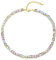 COOLSTEELANDBEYOND Glamouröse Bunter Regenbogen Kristall Würfel Perlen Halskette, Halsband