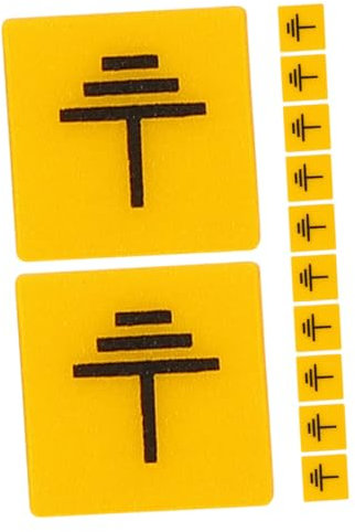 MAGICLULU 12stücke Erdungs-warnaufkleber Aus Pc-material Elektrische Sicherheitsetiketten Für Maschinen Und Elektrogeräte Klare Drucke Lichtechte Sicherheitskennzeichnung Geeignet Für Elektr