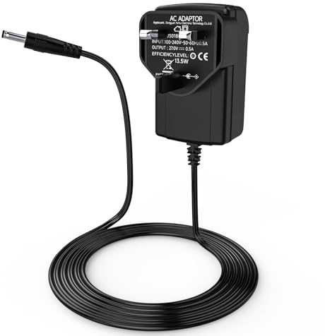 Etssembo 27V Charger Compatible with Sharper Image Powerboost 1011666 | Compatible with Costco Item 2437599, 27V 0.5A Wall Charger with 2m Cable for Percussion Massagers