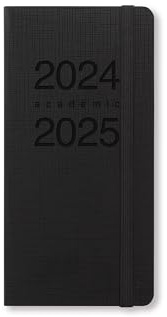 Letts of London Memo Slim Schülerkalender 2024/2025, Wochenansicht, Schwarz