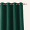 ROOM99 Vorhang mit Silberen Ösen Aura 140 x 250 cm Breite x Höhe Schiebegardinen Modern Curtain Wohnzimmer Schlafzimmer Flaschengrün, 1 Stück
