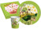 Kit Vaisselle de Fête Gigantosaurus pour 8 personnes (44 pcs: 8 assiettes Ø23cm, 8 assiettes Ø18cm, 8 gobelets 250ml, 20 serviettes 33x33cm) en papier compostable eco-friendly