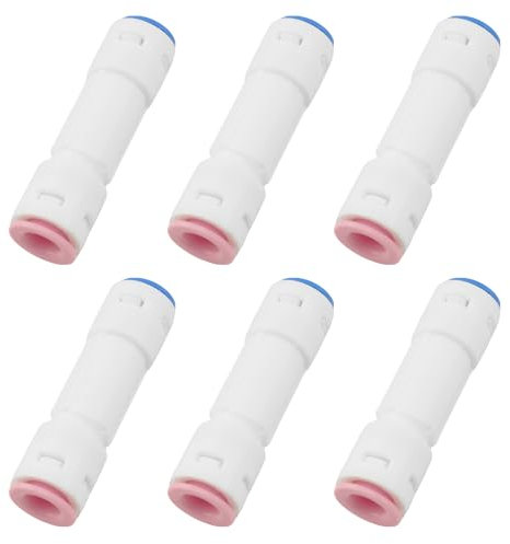 BLLNDX Doppelrückschlagventil, gerades Rückschlagventil, für Umkehrosmose-Wasserfiltersysteme, Getränkespendersysteme, Kaffeemaschinen, Kühlschränke, Eismaschinen, 4 Stück