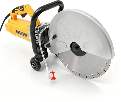 Betonsäge Elektrische Steinsäge Betontrennschneider mit 350mm Sägeblatt 3000W Steinschneidemaschine Staubfreies Schneiden Trennschneider mit Wasserpumpe