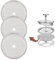XUKZIMA 3 Pcs 2.75in Cafetiere Mesh Coffee Press Filter Mesh Replacement Stainless Steel Cafetiere Filter Mesh French Press Replacement Filter Mesh Screen Coffee Filters Mesh for Cafetiere 350 ml