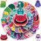 50pcs Süßes Monster Aufkleber,Cartoon Anime Bunte Vinyl Wasserdicht Stickers, für Laptop Skateboard Fahrrad Computer Snowboard Gepäck Auto, Kawaii Cute Aufkleber für Jugendliche Kinder