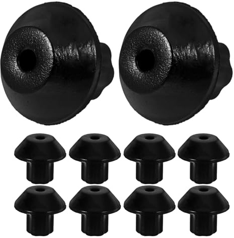 Homoyoyo Replacement Rubber Pads and Gas Stove Feet 16pcs Anti-slip in Height-adding Sturdy Rubber Feet for Stable Gas Burner Support Kitchen