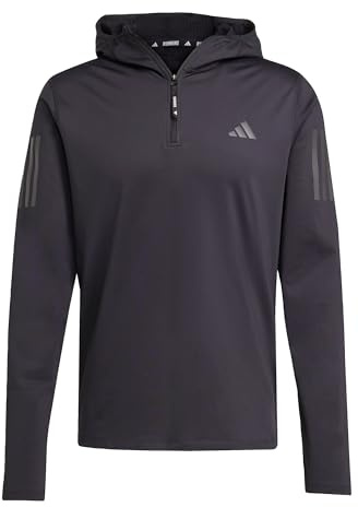 adidas Herren Own the Run Winterized Hooded Half-Zip, Black, XXL