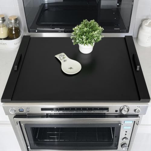 Hanobe Black Gas Electric Noodle Board Stove Cover 30 | Large Cover Top Stovetop for Home Kitchen Oven RV